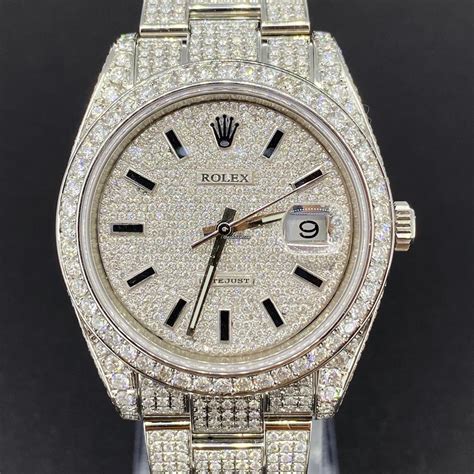 rolex day just 41 iced out|2023 Datejust 41mm 126300.